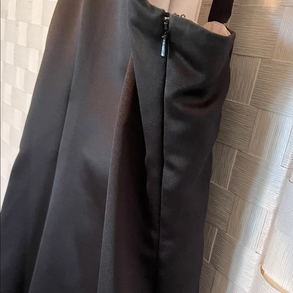 Jessica McClintock Black & Pink Formal Dress with Shawl Length 57” PTP 19”-20” - Picture 7 of 17